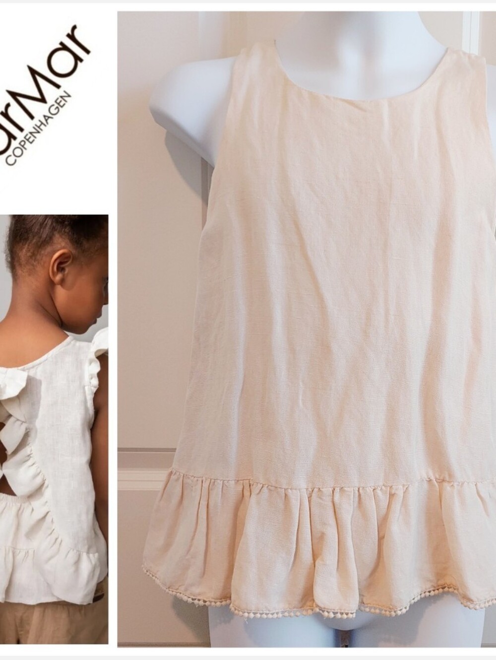 NWT MarMar Copenhagen Openback Blouse (Danish Brand)